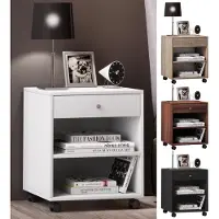 VCM Rolda nachtkastje 1 lade 2 planken eik decor.