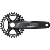 Shimano 10/11-speed Deore FC-M5100-1 kettingbladset met 170 mm crank 30T - Zwart