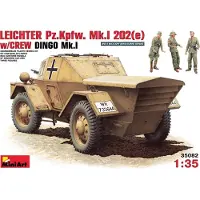 Mini art Lichte PzKpfWg Mk. I 202 ( e) met bemanning Dingo Mk. I