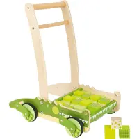 Small Foot Loopwagen Krokodil Junior 50 Cm Hout Groen/naturel