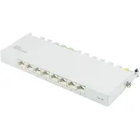 GOOD CONNECTIONS CAT6a Gigabit Desktop Patch Panel 0,5U met 8 poorten - afgeschermd / grijs