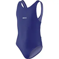 Beco badpak meisjes polyamide/elastaan donkerblauw