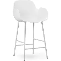 Normann Copenhagen Barstoel Form Armchair Steel 75 cm White