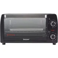Beper 90.882- Elektrische Oven- Zwart (energieklasse B) 12 liter