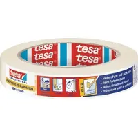 TESA Afplakband | licht gecrêpt | lichtbeige | lengte 50 m | breedte 19 mm | wiel | 16 stuks - 04306-00042-02 04306-00042-02