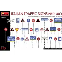 Mini art Modelbouwpakket Militaire voertuigen - 35637 Italian Traffic Signs 1930-40s Plastic - 1:35 - Modelbouw