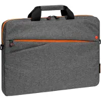 Pedea laptoptas "Fashion" voor apparaten tot 17,3" (43,9cm) grijs/oranje