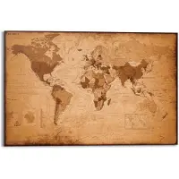 Home affaire Wanddecoratie Wereldkaart - antiek