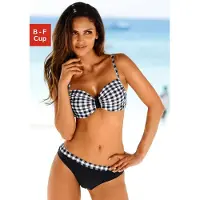 LASCANA Bikini zwart / wit