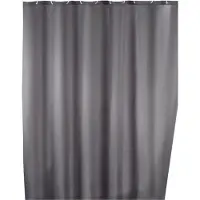 Wenko Douchegordijn polyester 180x200cm 100% polyester met anti schimmel behandeling grijs