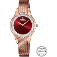 Festina Analoog horloge '- Watch MADEMOISELLE - Quartz watch movement - Watch case width: 30.2 mm' rood