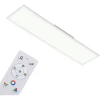 Briloner Led-paneel 7154016 Colour Plafondlamp, 119,6x29,6x6,5 cm, wit, 40W, woonkamer, slaapkamer