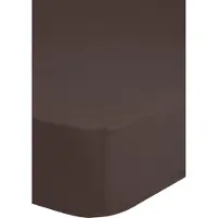 Hip Hoeslaken - katoen satijn - bruin - 100x200 cm