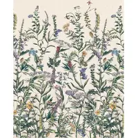 Komar Fotobehang Flowering Herbs - Meerkleurig - 2,50m X 200cm