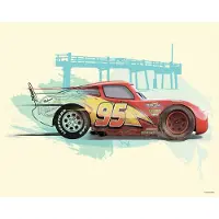 Komar Artprint Cars Lightning McQueen Kinderkamer, slaapkamer, woonkamer (1 stuk)