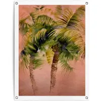 Reinders! Poster Painted Palm Trees Outdoor voor tuin of balkon