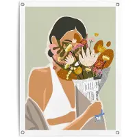 Reinders - Flower Bouquet - Tuinposter 80x60cm Multicolor