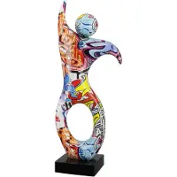 Casablanca by Gilde Decoratief figuur Sculptuur Dancer Street Art (1 stuk)
