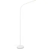 Briloner Pivaz - Vloerlamp dimbaar - woonkamer staande lamp - met touch - wit - h: 126.5cm