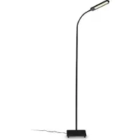 B.K.Licht - Zwarte Vloerlamp - CCT - dimbaar staande lamp - bureaulamp - h: 135cm (max. ca. 158,6 cm) - 6.5W