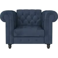 Dorel Home Chesterfield-fauteuil Felix met rugleuning 3-voudig verstelbaar, benen massief hout, zithoogte 46 cm