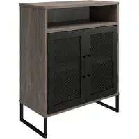Dorel Home Archiefkast Purdue Deuren met magneetsluiting, mesh van metaal, breedte 61 cm, hoogte 76,5 cm