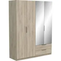 Demeyere Kast met 4 deuren, 2 laden en 2 spiegels ghost l157,3 cm