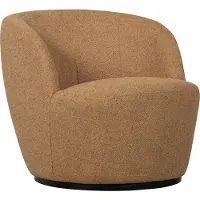 Woood Serra Draaifauteuil - Melange Stof - Curry - 68x70x77