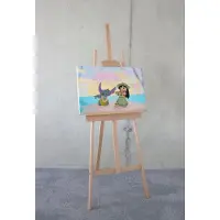 Komar Artprint op linnen Lilo and Stitch Dancing - Afmeting 60 x 40 cm (1 stuk)