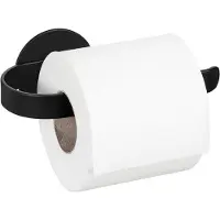 Wenko Toiletrolhouder Turbo-Loc model Bivio van aluminium, bevestiging zonder boren