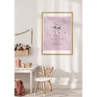 Komar Wanddecoratie Stitch Altijd een Engel Wanddecoratie voor de kinderkamer - zonder lijst (1 stuk)