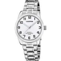 Calypso Kwartshorloge Basic Horloge, herenhorloge, stalen band, analoog
