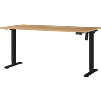 Germania Bureau Boras, elektrisch in hoogte verstelbaar Breedte 120/140/160 cm, metalen frame, Made in Germany