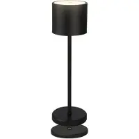 B.K.Licht Tafellamp voor buiten BK_TL1608 Accu tafellamp met oplaadstation, 3-niveau touchdimmer, IP44 (1 stuk)