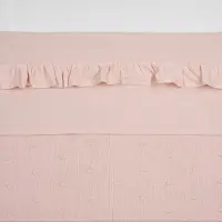 Meyco Baby Ruffle ledikant laken - soft pink - 100x150cm - 0.3 TOG