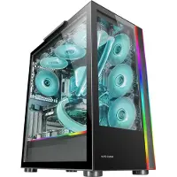 Mars Gaming MC-ULT, Tower, PC, Zwart, ATX, E-ATX, Micro ATX, Mini-ITX, 18,5 cm, 39 cm