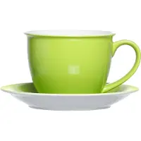 Ritzenhoff & Breker Milchkaffee Tasse mit Untertasse Doppio 350 ml