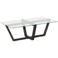Skye Decor Salontafel Amalfi | glas zwart 105x35x65 cm salontafels | NADUVI