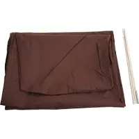 Mendler Beschermhoes voor zweefparasol tot 3,5 m, afdekhoes met ritssluiting ~ bruin