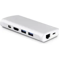 LMP 18645 laptop dock & poortreplicator USB 3.2 Gen 1 (3.1 Gen 1) Type-C Zilver