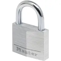 Masterlock 50mm - 25mm hardened steel shackle, 7mm diam. - double locking - 5-pin - 9150EURD