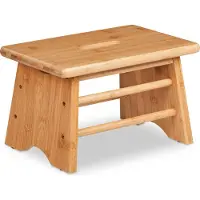 Relaxdays opstapkrukje toillet - tot 100 kg - 20x33x21,5 cm - plantenkrukje - kinderopstapje
