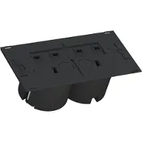 Bachmann 929.004 Stopcontact (onderbouw) Kinderbeveiliging IP20 Zwart