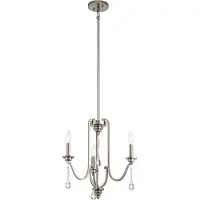 Kichler LED Kroonluchter | 3X E14 Max 60W | Dimbaar | Classic Pewter
