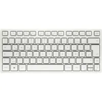 Cherry Bluetooth toetsenbord KW 7100 Mini BT Milk White, QWERTZ, voor meerdere apparaten, compact formaat, incl. draagtas