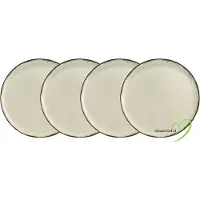 Kitchen Trend - Ontbijtbord 19 cm Creme Ocean - Set van 4