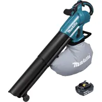Makita DUB 187 F accu bladblazer en bladzuiger 18 V borstelloos + 1x accu 3,0 Ah - zonder oplader