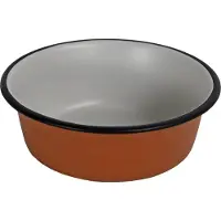 Boon RVS eetbak terracottalook voor hond en kat 2 x 13 cm