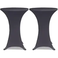 vidaXL Stoelhoes stretch 2st 60 cm antraciet