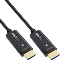 InLine HDMI AOC-kabel, High Speed HDMI met Ethernet 4K/60Hz male / male 10m